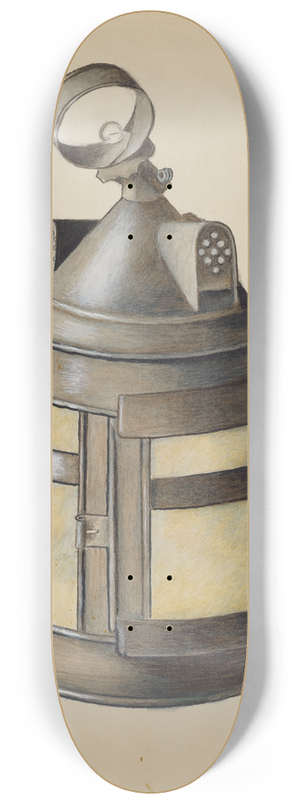 Margaret Stottlemeyer - Dormer Window Lantern 8.25 inch art skate deck
