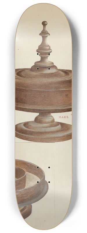 Margaret Stottlemeyer - Sewing Container 8.25 inch art skate deck