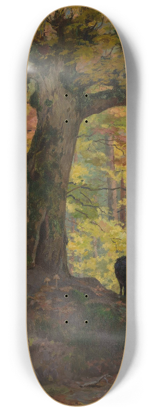 Maria Klass-Kazanowska - Wild pigs in the forest 8.25 inch art skate deck