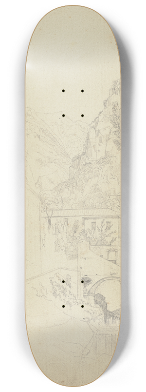 Johannes Thomas - Part view of Amalfi 8.25 inch art skate deck