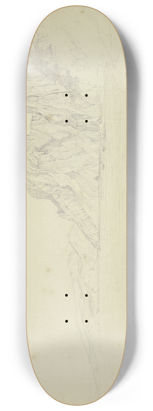 Johannes Thomas - Rocky coast of Capri 8.25 inch art skate deck