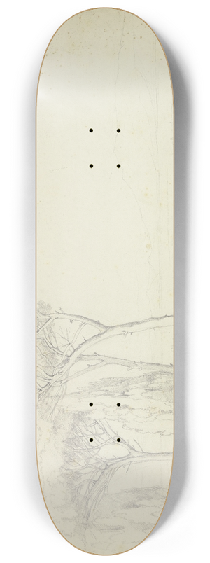 Johannes Thomas - View of Frascati 8.25 inch art skate deck