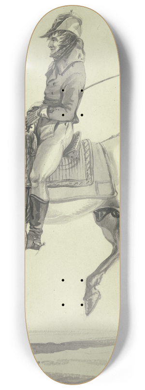Johannes Vinkeles - Ein Piqueur zu Pferde 8.25 inch art skate deck