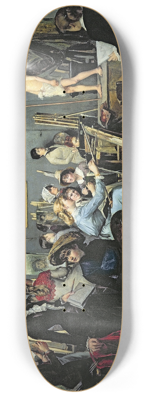Marie Bashkirtseff - In The Studio 8.25 inch art skate deck