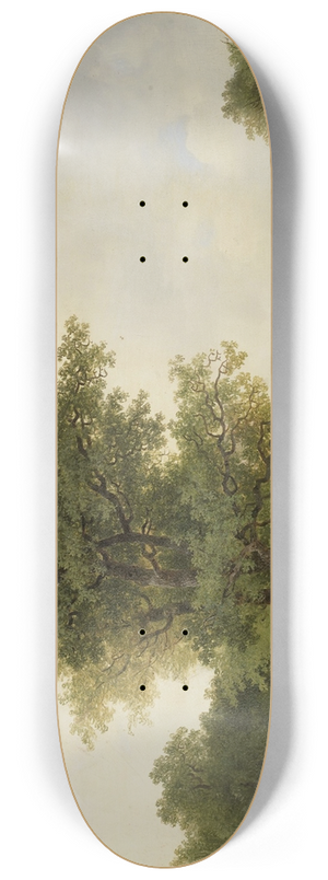 Johannes Wernardus Bilders - Landscape with Farmstead 8.25 inch art skate deck