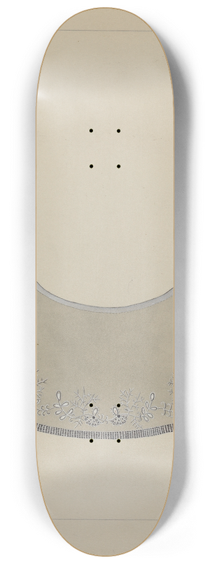 Marie Famularo - Embroidered Collar 8.25 inch art skate deck