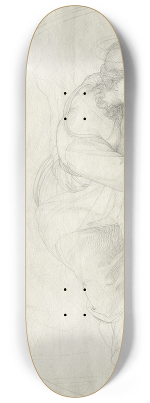 Johann Evangelist Scheffer von Leonhardshoff - Saint Cecilia 8.25 inch art skate deck