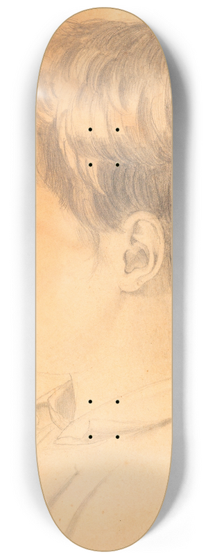 Johanne Vilhelmine Bissen - Portrait of Alfred Hage 8.25 inch art skate deck