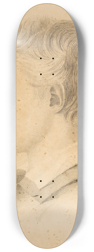 Johanne Vilhelmine Bissen - Portrait of Johannes Hage 8.25 inch art skate deck