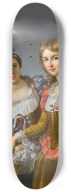 Marie Victoire Lemoine - The Two Sisters 8.25 inch art skate deck