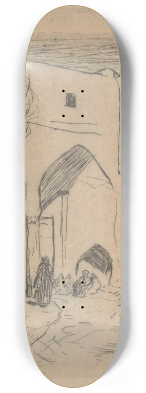 Marius Bauer - Binnenplaats van een moskee in Scutari 8.25 inch art skate deck