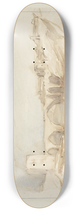 Marius Bauer - Brug van Toledo 8.25 inch art skate deck