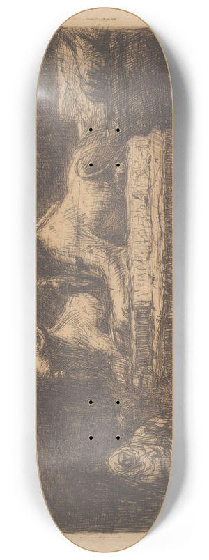 Marius Bauer - Egyptische tempelwachters 8.25 inch art skate deck