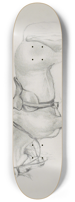 Marius Bauer - Gezadeld paard 8.25 inch art skate deck