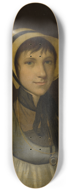 Johann Friedrich August Tischbein - Portrait of Marie Barbara Lauck 8.25 inch art skate deck