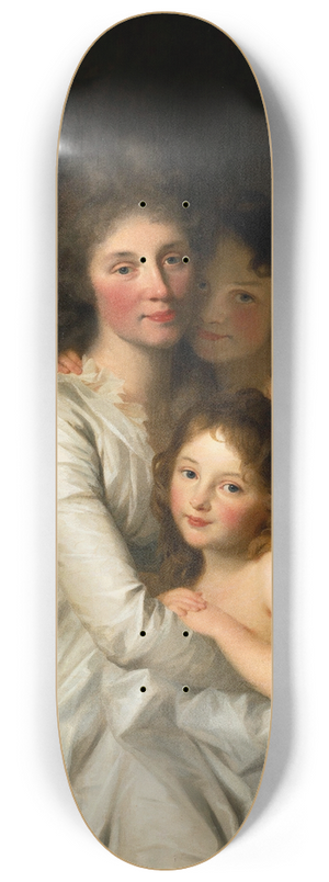 Johann Friedrich August Tischbein - Portrait Of The Artist And His Family 8.25 inch art skate deck