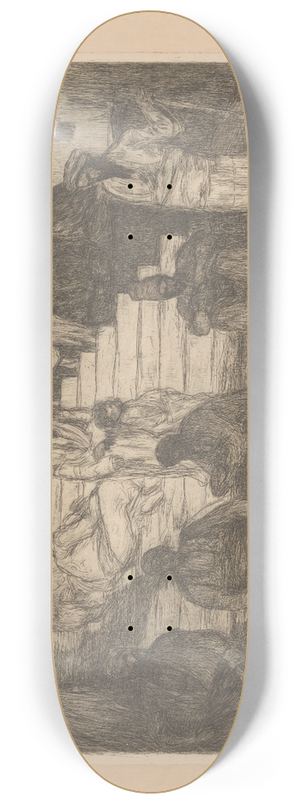 Marius Bauer - Mannen bij een trap 8.25 inch art skate deck