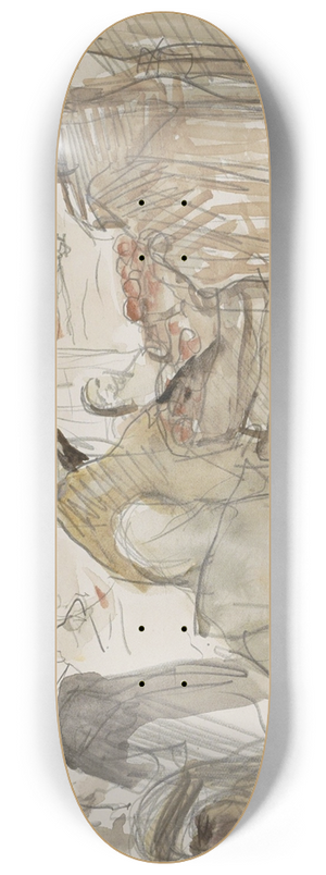 Marius Bauer - Marktscne 8.25 inch art skate deck