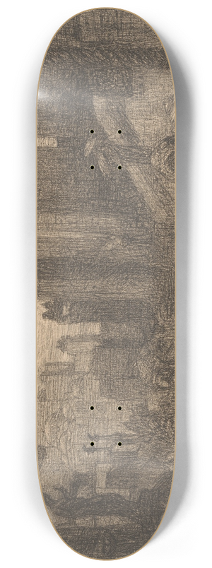 Marius Bauer - Optocht met draagkoets 8.25 inch art skate deck