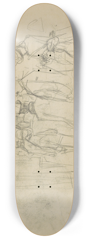 Marius Bauer - Rij van figuren 8.25 inch art skate deck