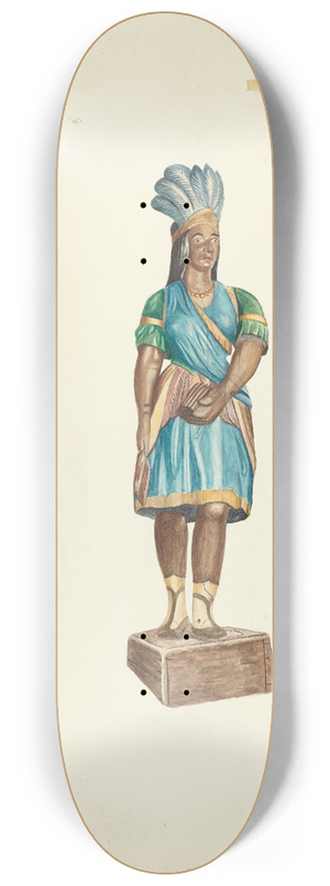 Marius Hansen - Wooden Indian (Female) 8.25 inch art skate deck
