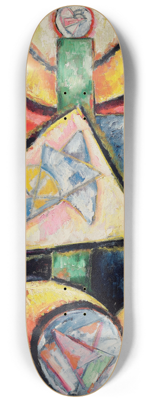Marsden Hartley - Abstraction 8.25 inch art skate deck
