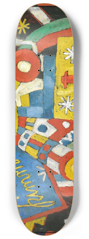 Marsden Hartley - Himmel Sky Object 8.25 inch art skate deck