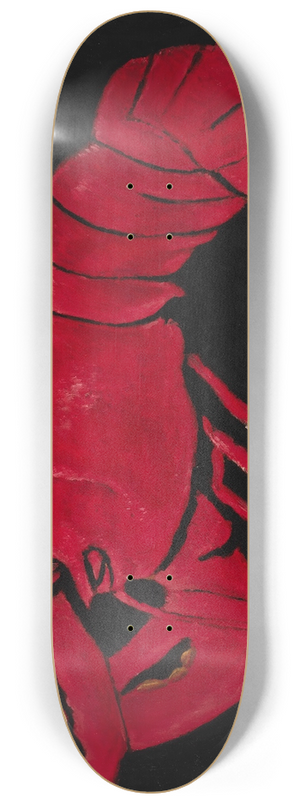 Marsden Hartley - Lobster on Black Background 8.25 inch art skate deck