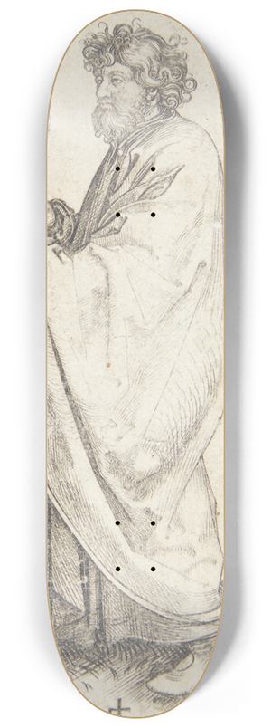 Martin Schongauer - Apostlen Bartolomus 8.25 inch art skate deck