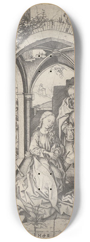 Martin Schongauer - The Nativity 8.25 inch art skate deck