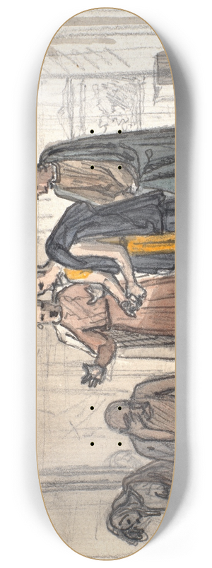 Martinus Rrbye - Job og hans venner 8.25 inch art skate deck