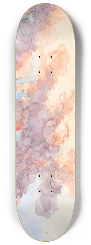 Martinus Rrbye - Skystudie. En solnedgangshimmel 8.25 inch art skate deck