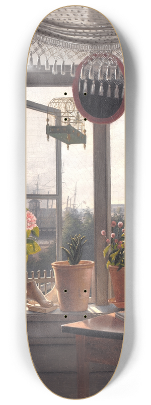 Martinus Rrbye - View from the Artists Window 8.25 inch art skate deck