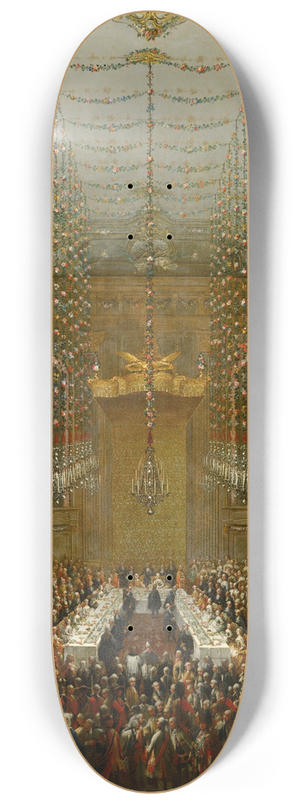 Martin van Meytens - Wedding Supper 8.25 inch art skate deck