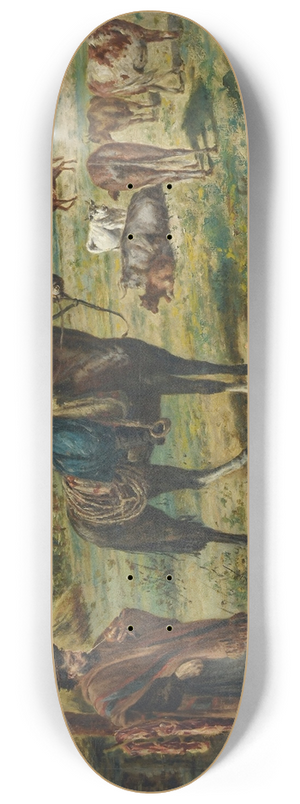 Martn Boneo - Foreman and rebellious peasant 8.25 inch art skate deck