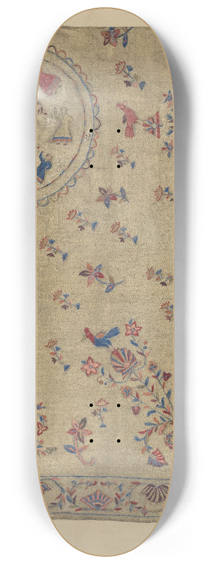 Mary Berner - Crewel Bedspread 8.25 inch art skate deck