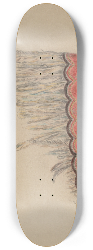 Mary Berner - Head Dress 8.25 inch art skate deck