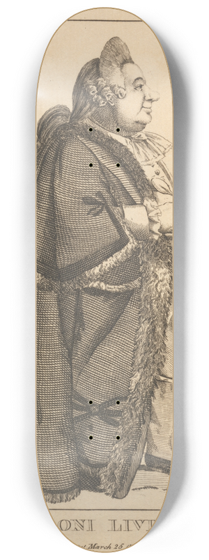 Mary Darly - A Macaroni Liveryman 8.25 inch art skate deck