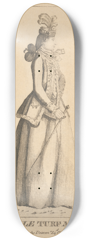 Mary Darly - The Female Turf 8.25 inch art skate deck
