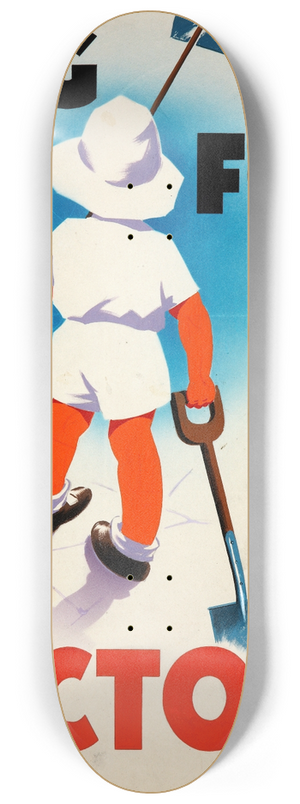 Mary Tunbridge - Dig for Victory 8.25 inch art skate deck
