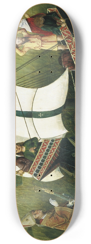 Master From Friedrich Herlin's Circle - Scene from the Legend of a Bishop Saint 8.25 inch art skate deck
