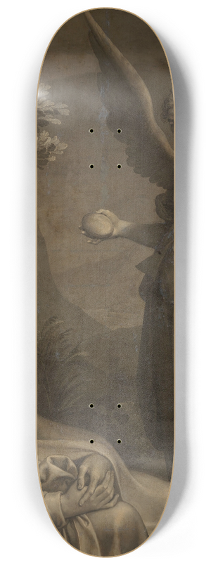 Ambrosius Francken I - Elijah Fed by an Angel 8.25 inch art skate deck