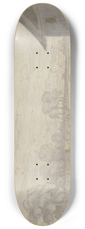 Matthus Merian the elder - Monatsbild August, oben links das Zeichen der Jungfrau 8.25 inch art skate deck