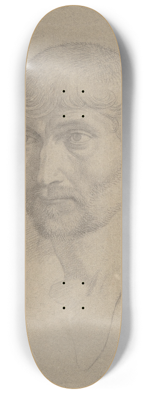 Johann Friedrich Overbeck - Head of a Bearded Man 8.25 inch art skate deck Johann Friedrich Overbeck - Head of a Bearded Man 8.25 inch art skate deck