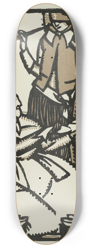 Maurice Leroy - Le poisson dargent 8.25 inch art skate deck