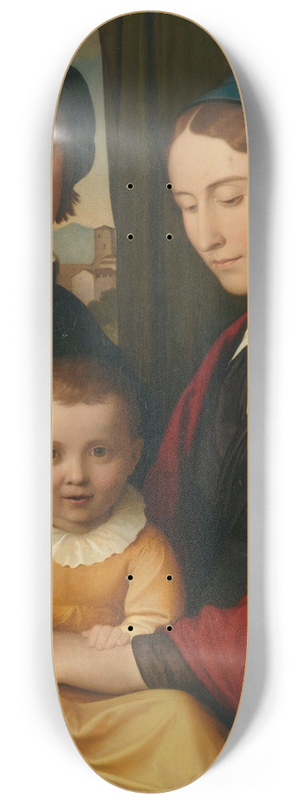 Johann Friedrich Overbeck - Self-portrait with family 8.25 inch art skate deck