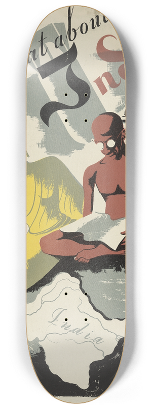 Maurice Merlin - What about India 8.25 inch art skate deck
