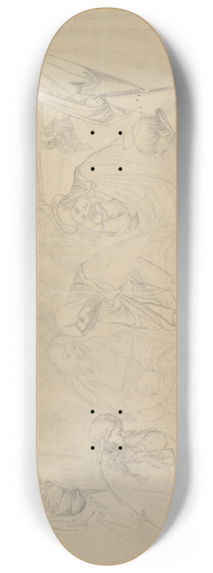 Johann Friedrich Overbeck - The Lamentation 8.25 inch art skate deck Johann Friedrich Overbeck - The Lamentation 8.25 inch art skate deck