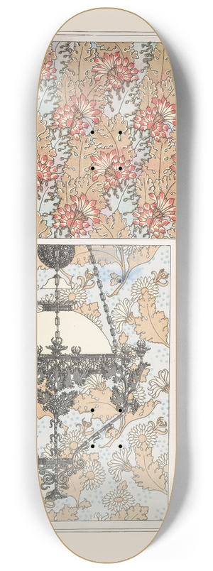 Maurice Pillard Verneuil - Chrysanthme 3 8.25 inch art skate deck