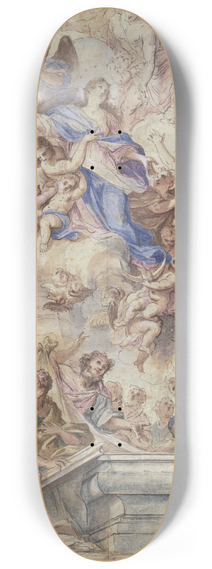 Johann Georg Bergmller - Assumption of the Virgin 8.25 inch art skate deck